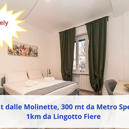 2 Homely - 50 Mt Dalle Molinette, 300 Mt Da Metro Spezia, 1k M Da Lingotto Fiere Turin